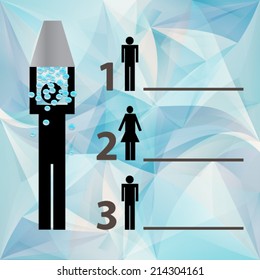 Ice bucket challenge. Vector illustration