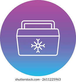 Ice Bucket vector icon. Can be used for printing, mobile and web applications.