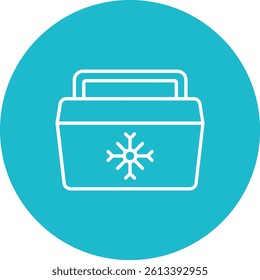 Ice Bucket vector icon. Can be used for printing, mobile and web applications.
