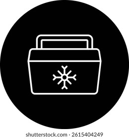 Ice Bucket vector icon. Can be used for printing, mobile and web applications.