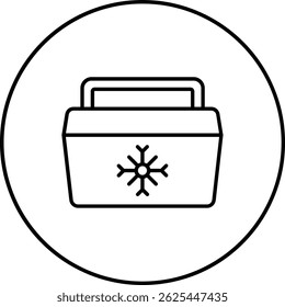 Ice Bucket vector icon. Can be used for printing, mobile and web applications.