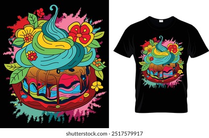 Ice and Burger t shirt design and templates