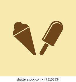 Ice Candy & Cone Icon.