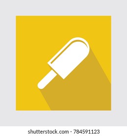 Ice Candy flat icon with long shadow.