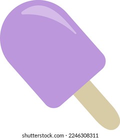 Ice candy illustration cute purple