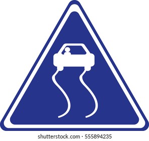 Ice caution car icon