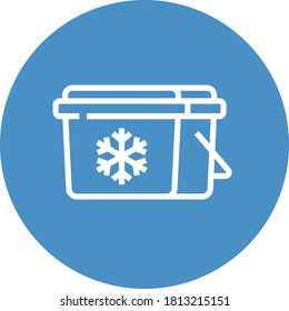 Ice Chest Cooler Outline Icon