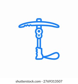 ice climbing tool icon sign vector