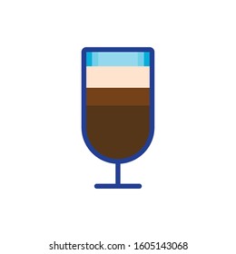 ice coffee in cup drink isolated icon vector illustration design