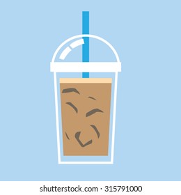 Ice Coffee Cup -vector