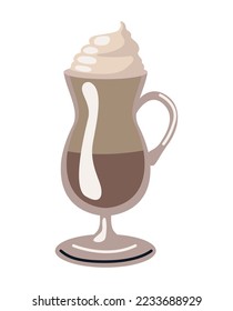 Eiskaffee-Getränk auf Tasse-Symbol