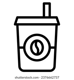 ice coffee drink hot object icon