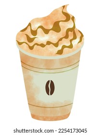 ice coffee drink in pot icon