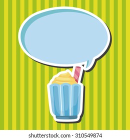 ice coffee drink theme elements