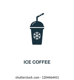 Ice Coffee icon. Premium style design from coffe shop collection. UX and UI. Pixel perfect ice coffee icon. For web design, apps, software, printing usage.