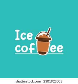 ice coffee logo for coffe shop