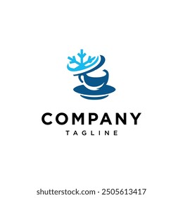 Ice Coffee Logo Icon vector