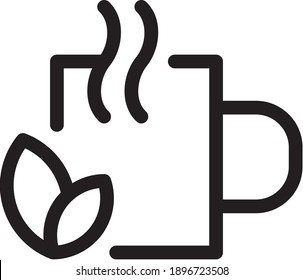 ice coffee vector icon. Coffee cup icon symbol on eps 10