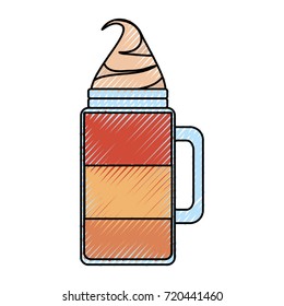 ice  coffee vector illustration