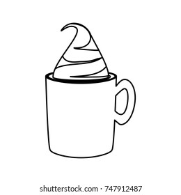 ice coffee vector illustration