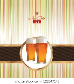 Ice cold beer background