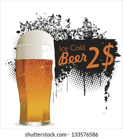 Ice Cold beer background