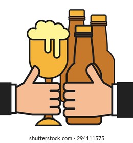 ice cold beer design, vector illustration eps10 graphic 