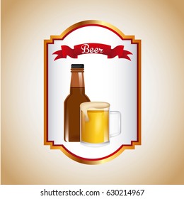 ice cold beer emblem
