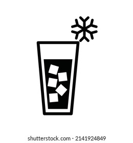 ice cold drink icon vector design