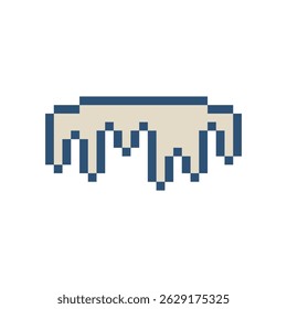 Arte de píxel retro frío hielo