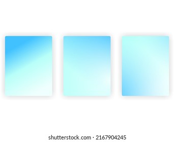 ice color gradation background set