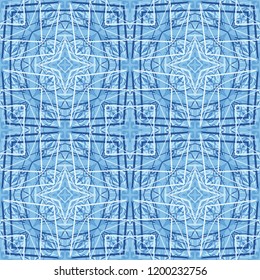 Ice color seamless ornament.