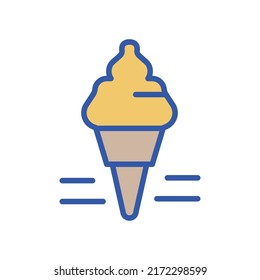 Ice cone Isolated Vector icon which can easily modify or edit

