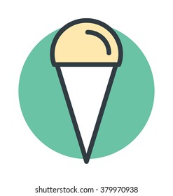 Ice Cone Vector Icon