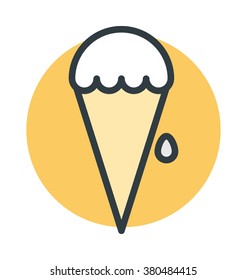 Ice Cone Vector Icon