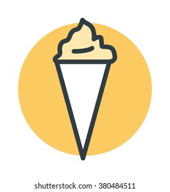 Ice Cone Vector Icon