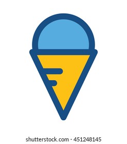 Ice Cone Vector Icon