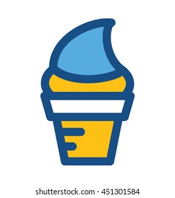 Ice Cone Vector Icon
