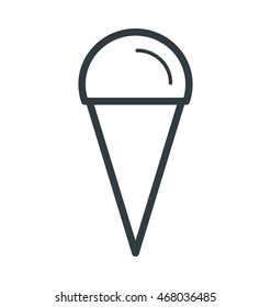 Ice Cone Vector Icon