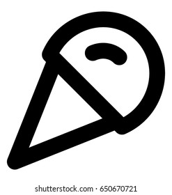 Ice Cone Vector Icon