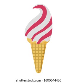 
Ice Cone Vector icon which can be easily modified or edit
