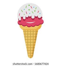 
Ice Cone Vector icon which can be easily modified or edit
