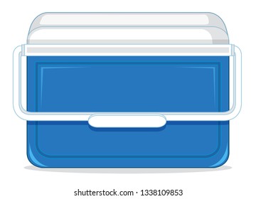 An ice container box illustration