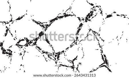 Ice Crack Texture on White Background for Winter Themes, Frozen Effects, or Cool Aesthetic