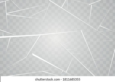 Ice Cracked. The Texture Of A Frosty Ice Rink For Ice Skating With The Scratches. Vector Illustration Isolated On Transparent Background.