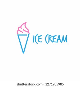 ice cram logo icon designs vector