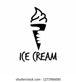 ice cram logo icon designs vector