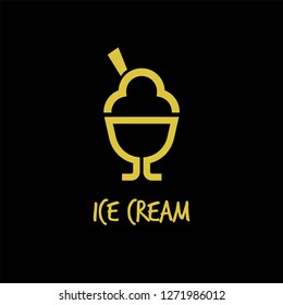 ice cram logo icon designs vector