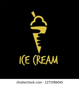 ice cram logo icon designs vector