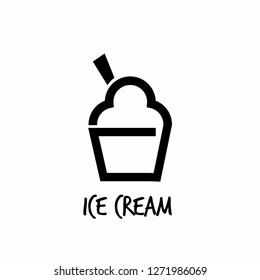 ice cram logo icon designs vector